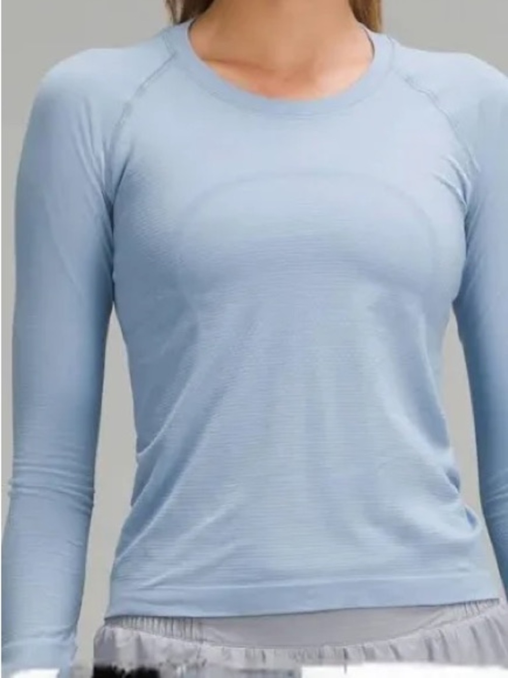 Light Blue Long-Sleeve swiftly top